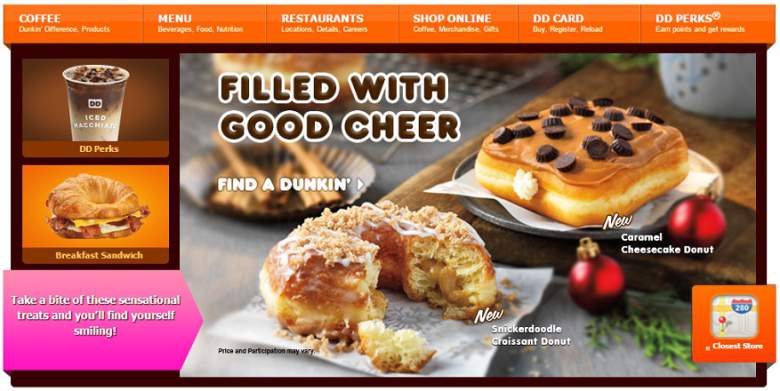 Dunkin Donuts esta abierto hoy, Dunkin Donuts navidad