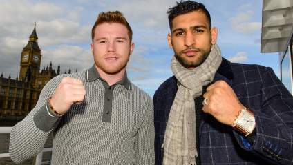 Canelo Alvarez y Amir Khan se Enfrentan en Londres: Las Fotos que Tienes que Ver