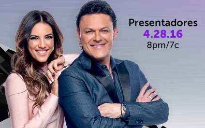 Gaby Espino y Pedro Fernández en los Premios Billboard de la Música Latina 2016