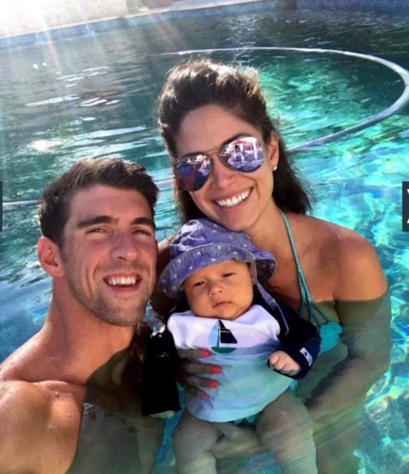 Michael Phelps novia, Michael Phelps familia, Michael Phelps hijo