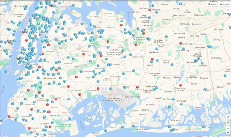 Un sitio web llamado Pokemon Go Map muestra todas las paradas y gimnasios en tu área. (Pokemon Go Map)