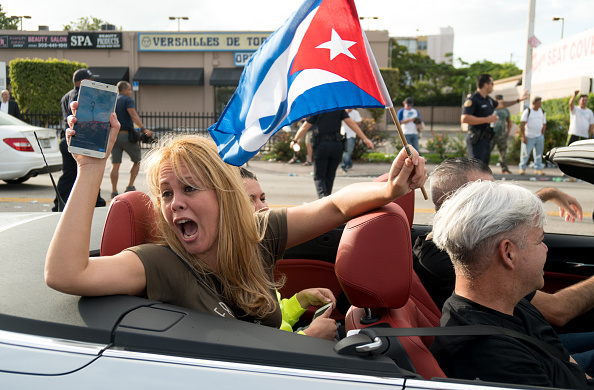 Celebran la muerte de Fidel Castro en Miami