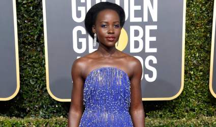 ¿Quién es el diseñador del vestido azul de Lupita Nyong’o en los Globos de Oro 2019?