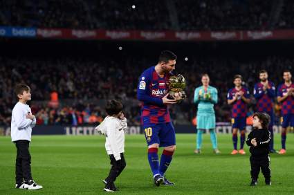Lionel Messi entrena con sus hijos: el notable cabezazo de Mateo y las atajadas de Thiago