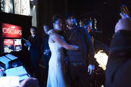 El vergonzoso momento de Salma Hayek con Eminem: ¿qué pasó?