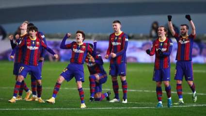 [VIDEO] Riqui Puig atendía a los medios… y aparece Griezmann para decirle esto