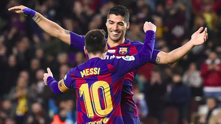 Lionel Messi y Luis Suárez