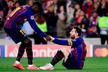 Dembelé habla sobre como es jugar con Messi en el Barcelona