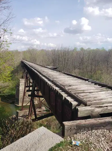 El puente cerca de donde murieron Abby y Libby.