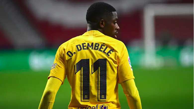 El delantero del Barcelona Ousmane Dembélé