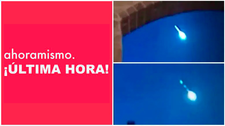 Un meteoro visto en Dallas y compartido en videos en Facebook.