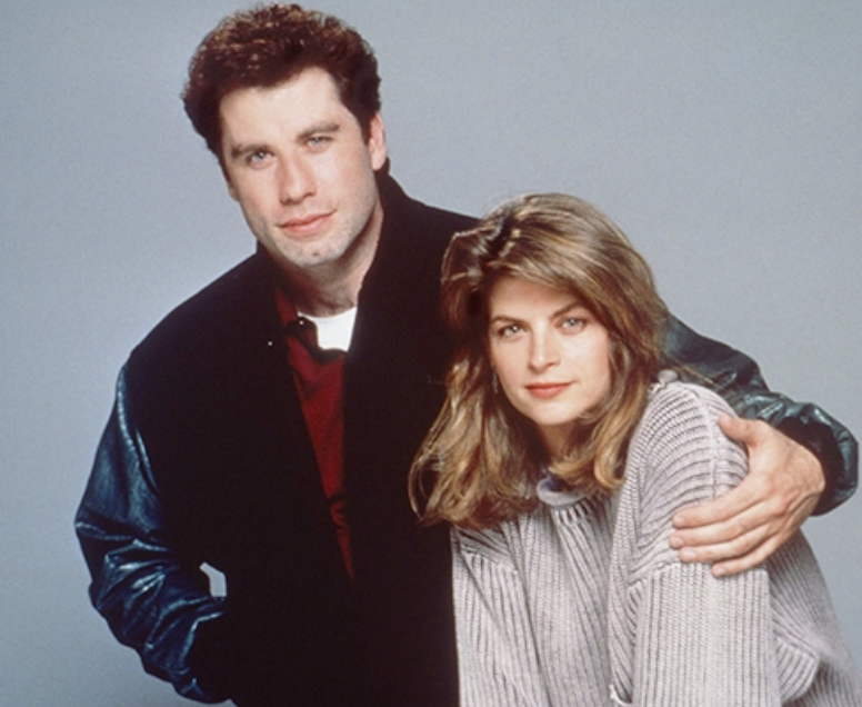 Kirstie Alley y John Travolta en "Mira Quién Habla"