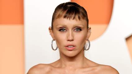 Miley Cyrus’s Glamorous Oscars Look Included the Quirky Bleached Eyebrow Trend