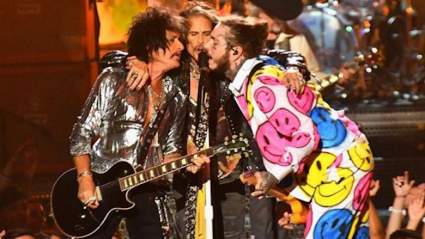 WATCH: Aerosmith " Post Malone Perform At the VMAs