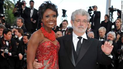 George Lucas, Creador de ‘Guerras de estrellas’, enganchado a Mellody Hobson