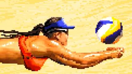 Juegos Olímpicos de 8-Bit; Voleibol femenino todavía caliente, velando todavía aburrido