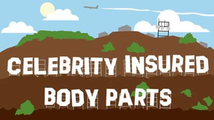 Las partes más aseguradas del cuerpo celeb (infografía)