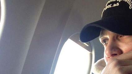 James Franco Stuck en avión durante LAX Disparos