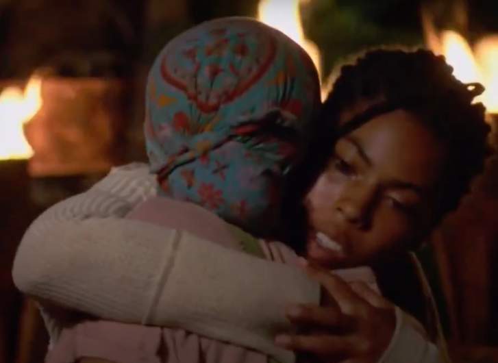Liana Wallace and Shan Smith hug in Survivor 41