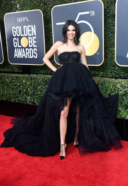 Estrellas " Actresses Wearing Black to Golden Globes 2018 Carpet rojo