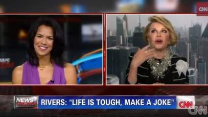 WATCH: Joan Rivers Storms Out of CNN Interview with Fredricka Whitfield