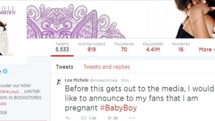 ¿Es Lea Michele de “Glee” embarazada con un bebé?