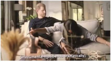 WATCH: Meghan Markle Mock Curtsy a Queen en Netflix Video